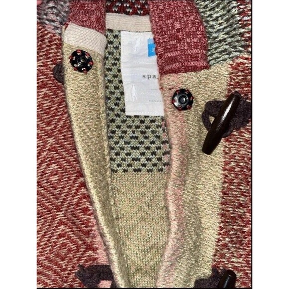 Anthropologie (XS)Sparrow Boho Hoodie Sweater Coat Toggle Lambswool Merino Blend - Picture 8 of 14
